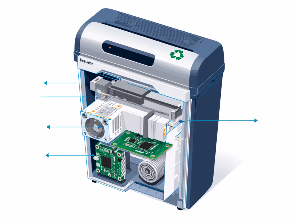 shredder_recycling_process_showing_component_separation
