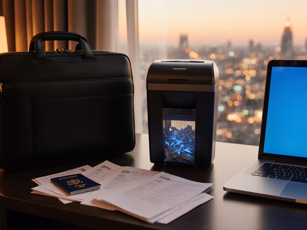 Compact Paper Shredders for Secure Travel Docs