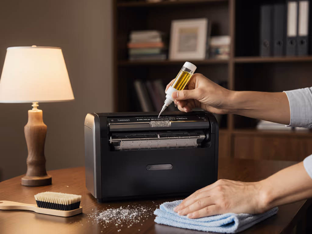 Shredder Maintenance: Oil & Clean to Prevent Jams