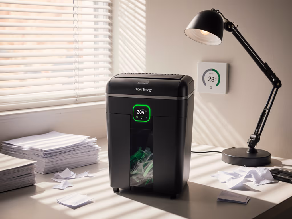 Home Shredder Electricity Compared: Auto-Off Performance
